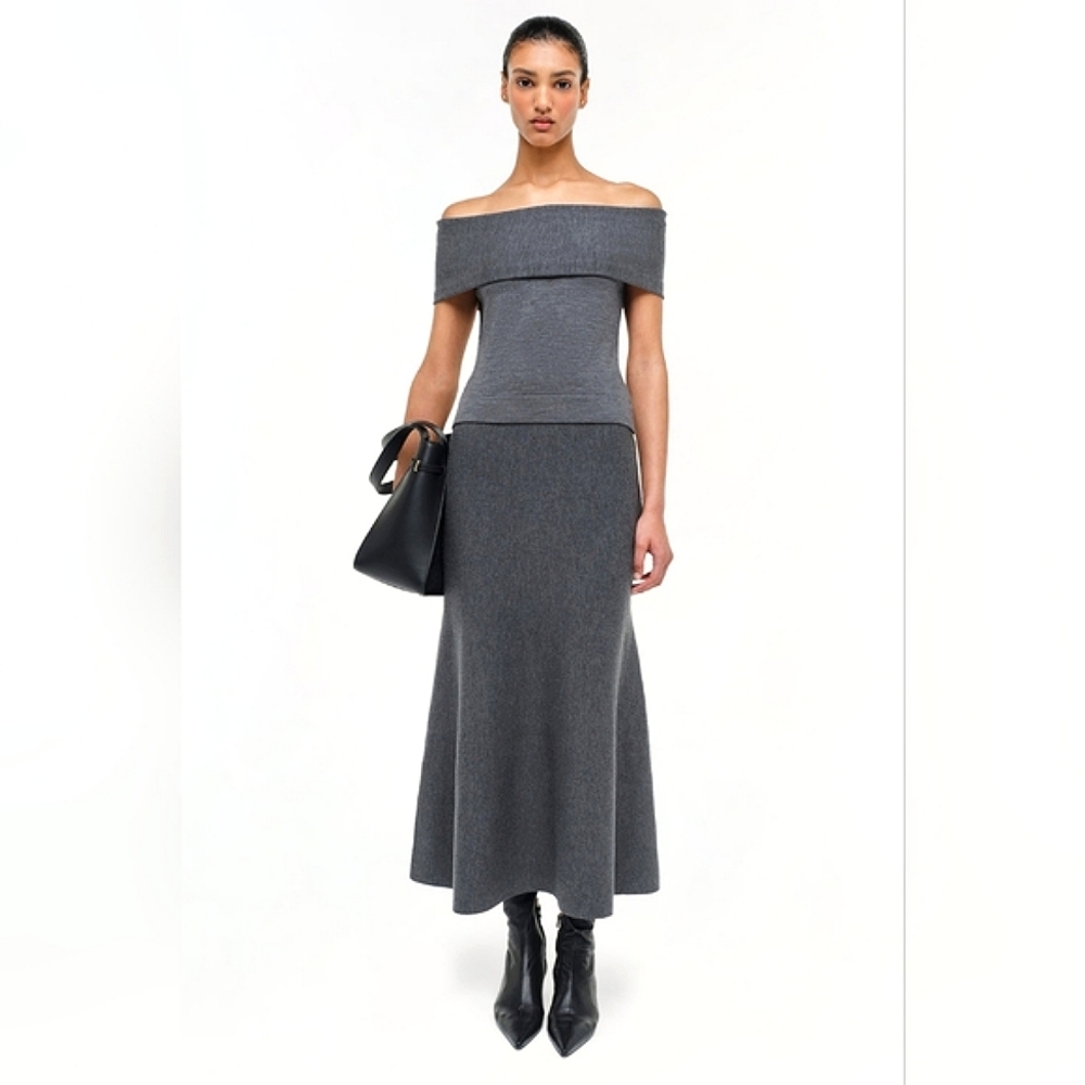 NWT$345 Simkhai Callahan Wool Off The Shoulder Top Size Small